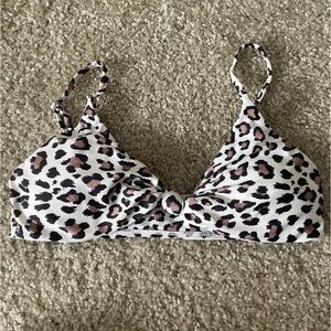 Cheetah Print Bikini Top (MEDIUM)